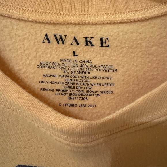 Awake Peach / Pink Colorado Rocky Mtn. Crew Neck Sweatshirt Size Large - Picture 3 of 3